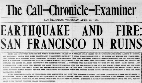 San Francisco: The day after the earthquake (1906)