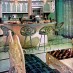 Festive carousel kitchen in turquoise (1966)