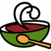 Puree of black bean soup with eggs (1918)