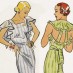 Green and blue evening gowns (1934)
