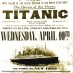 Titanic loss world’s greatest marine disaster (1912)