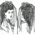 Victorian bridal hairstyles (1870)