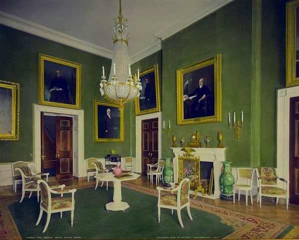 1904-The Green Room, White House