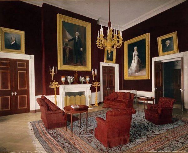 1904-The Red Room, White House