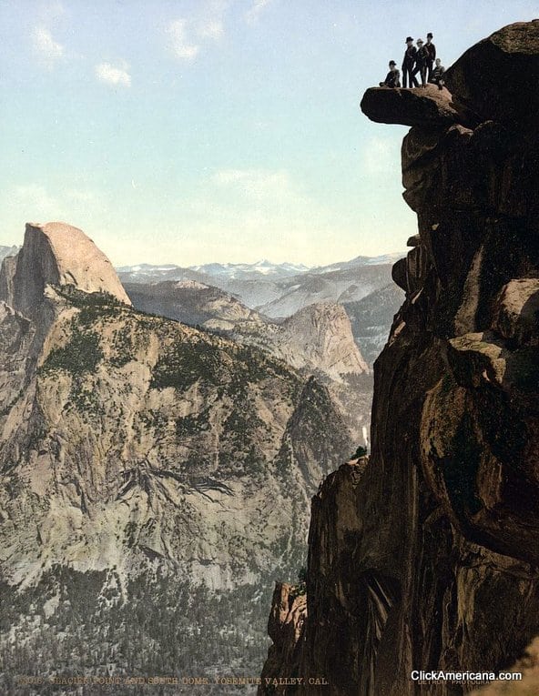 Glacier Point and South Dome, Yosemite Valley, Cal