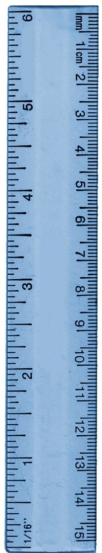 large blue ruler