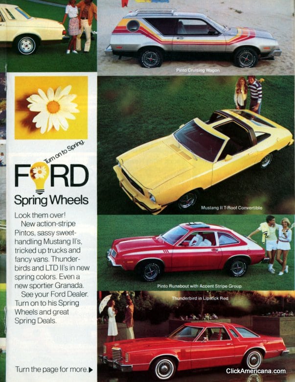 Ford cars - April 1977