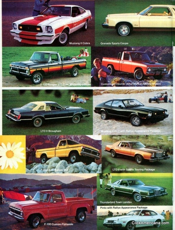 Ford cars - April 1977
