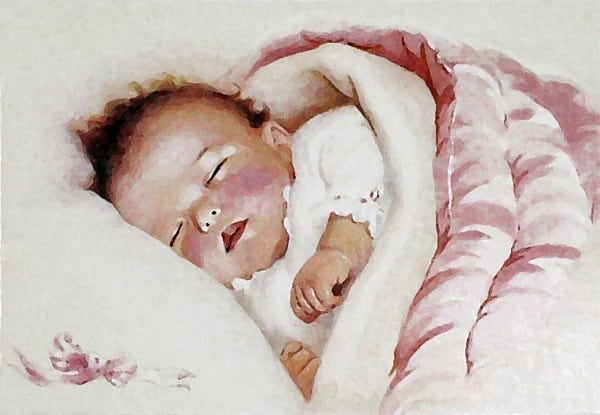 lilian-rowles-sleeping-baby-pink