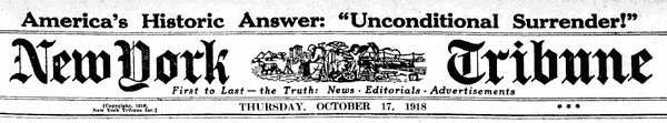 new-york-tribune-unconditional-surrender-1918