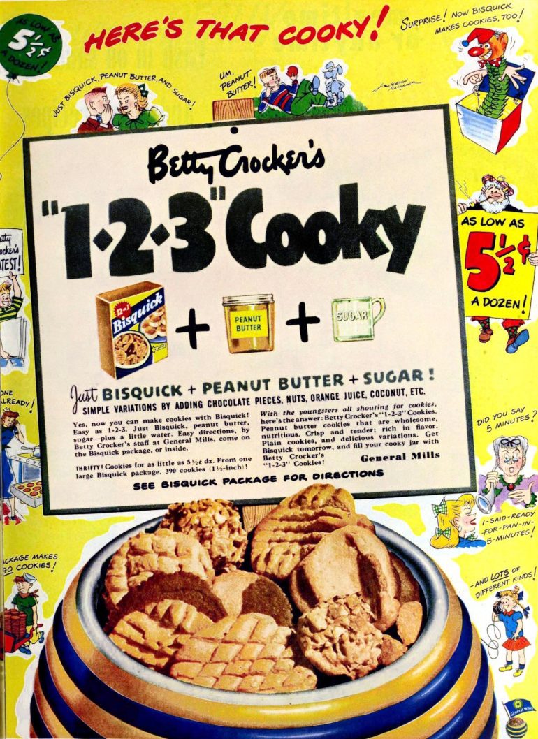 Easy peanut butter cookies 3 & 4ingredient recipes made with biscuit