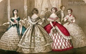 1859 antique vintage fashion women godeys 1