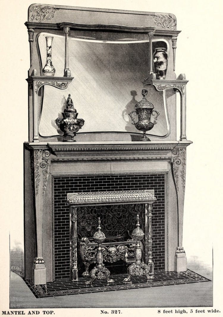 Two dozen fashionable Victorian fireplaces from the 1880s Click Americana