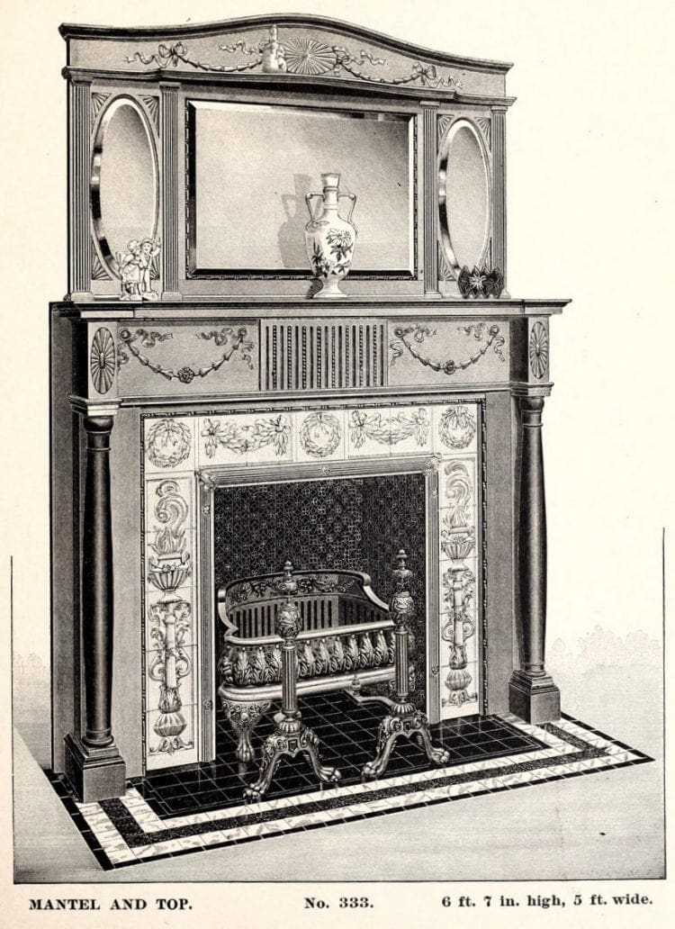 Two dozen fashionable Victorian fireplaces from the 1880s Click Americana