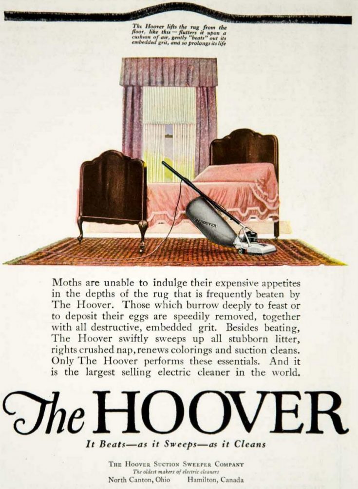 The first vintage vacuum cleaners & the history of the famous Hoover