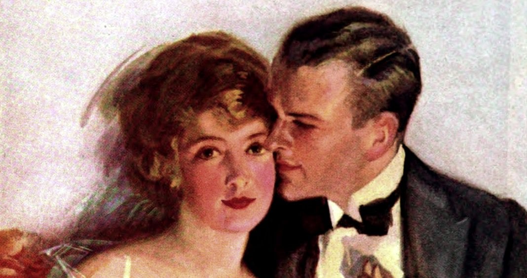 1920s couple - engagement stories