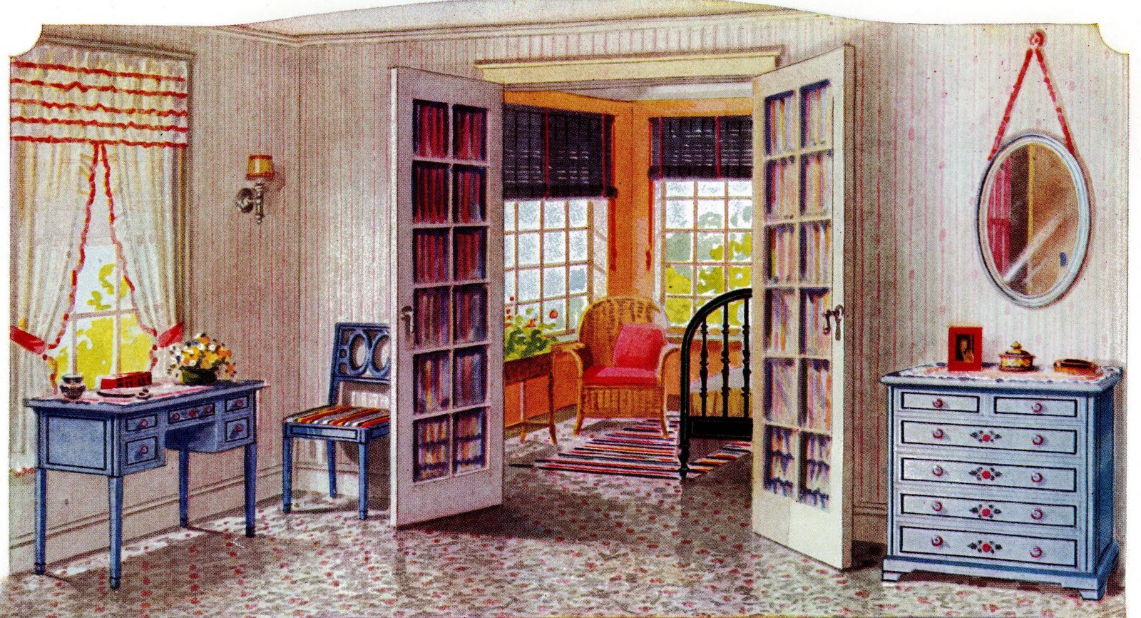 1920s home decor: See beautiful vintage American decorating trends from 100 years ago 4 1922 home decor via ClickAmericana com