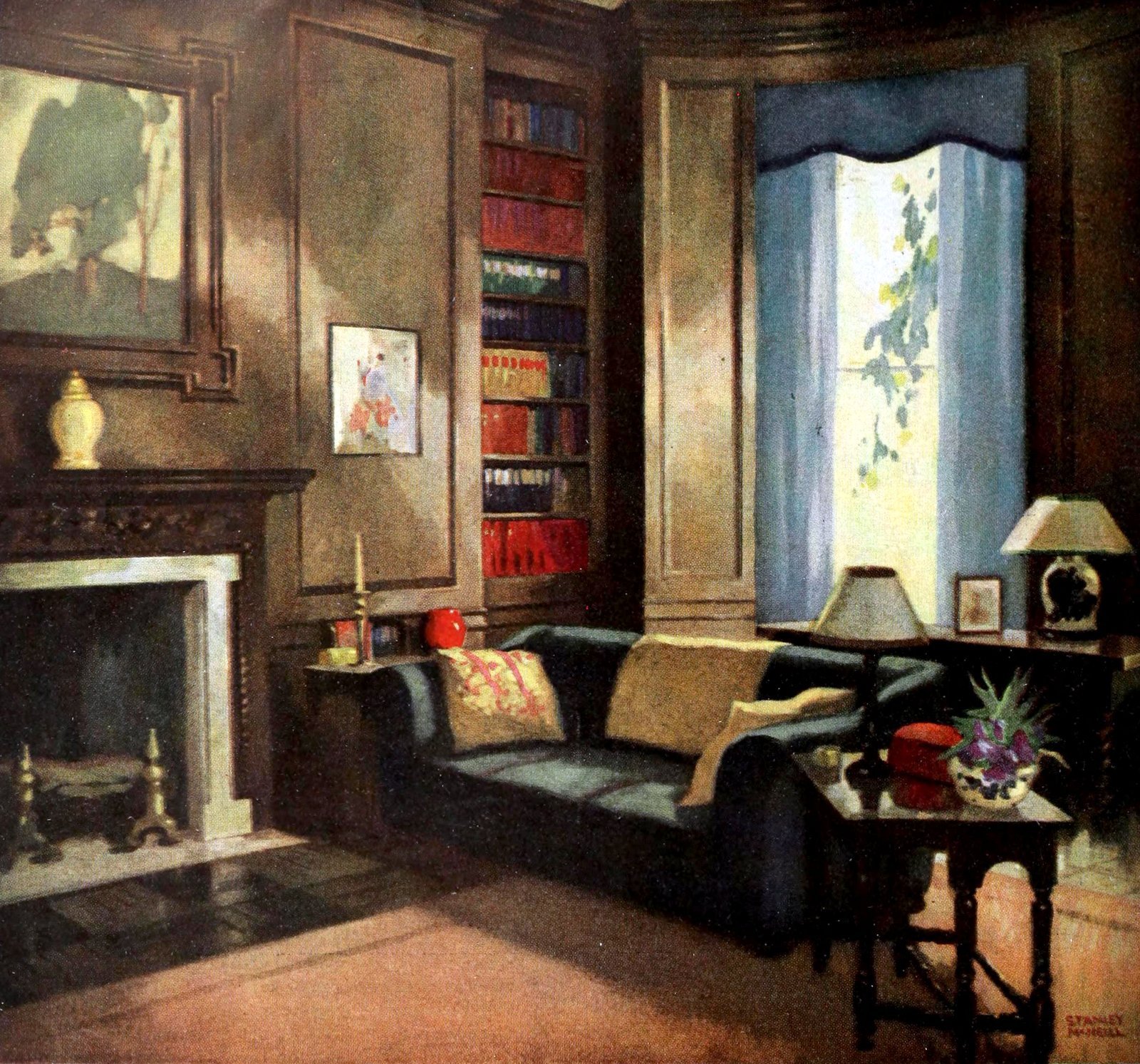 1920s home decor: See beautiful vintage American decorating trends from 100 years ago 6 1924 home decorating styles (1) via ClickAmericana com