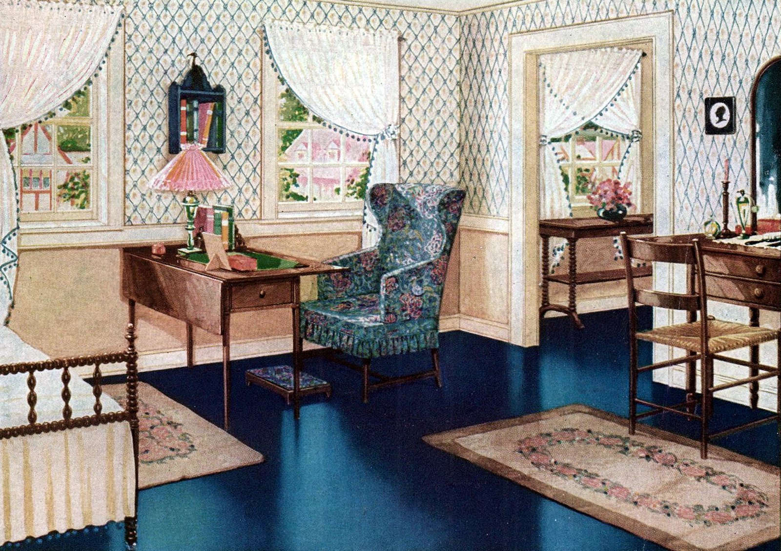 1920s home decor: See beautiful vintage American decorating trends from 100 years ago 11 1927 home decor via ClickAmericana com