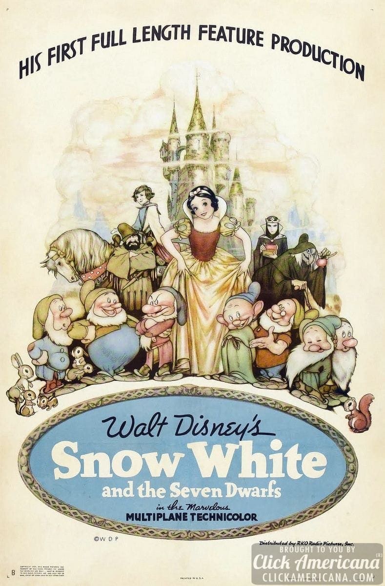 Snow White and the Seven Dwarves: The audacious bet that launched the golden age of animation in 1938 8 Snow White and the Seven Dwarfs movie poster - 1937