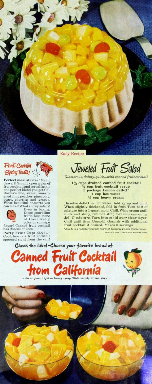 40+ vintage canned fruit cocktail recipes to bring back that 50s flavor
