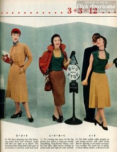 Capsule wardrobe 1950s style