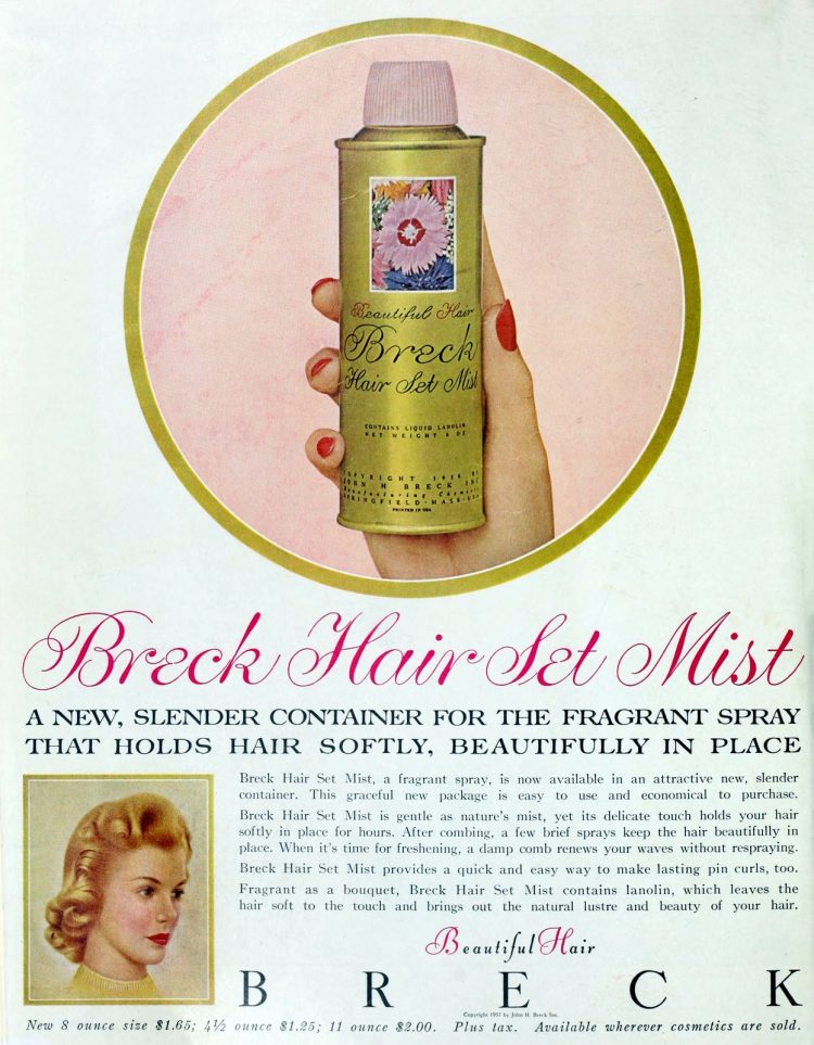 1950s hairspray brands See the most popular styling products they used back in the day Click