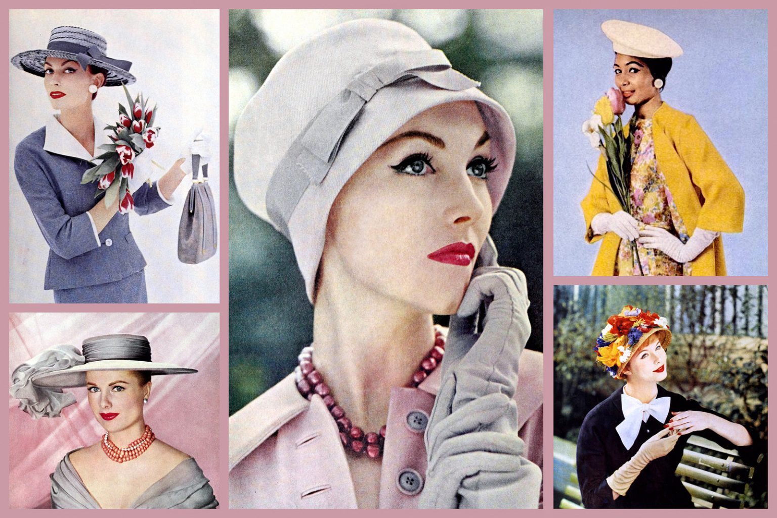 1950s hats See 50+ vintage cloche, cap, scoop brim & other headwear