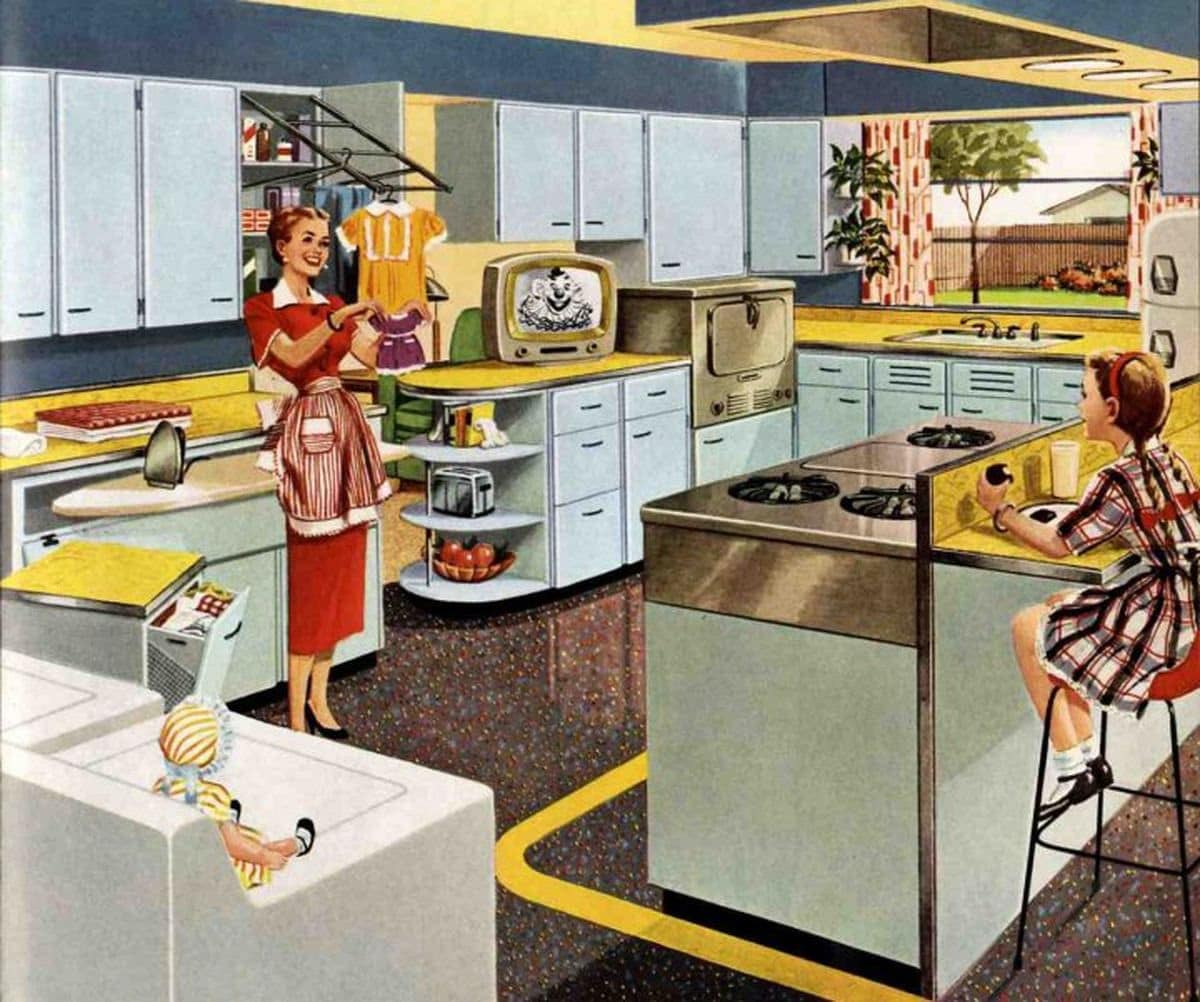 1950s modernistic kitchen from 1953