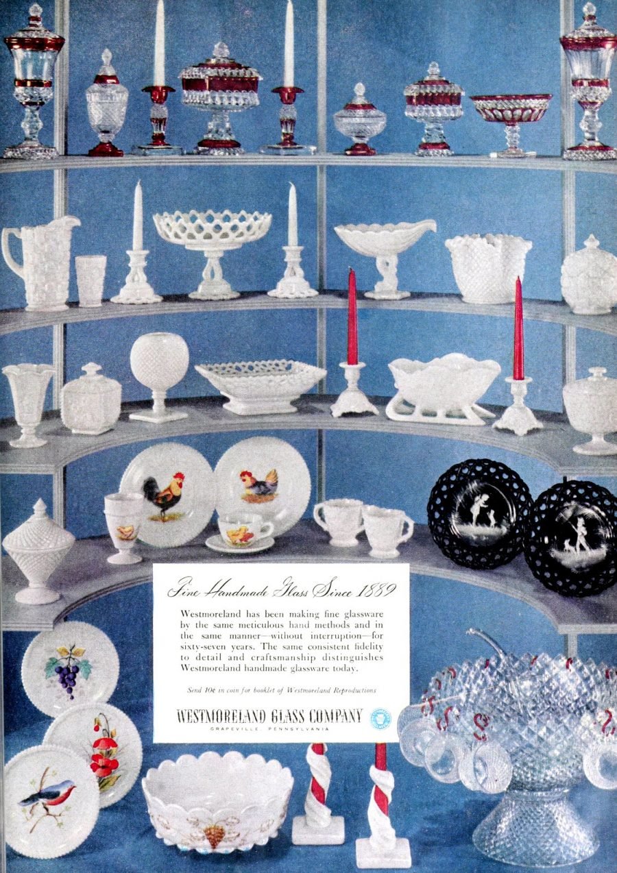 Westmoreland milk glass is trending again! Check out these