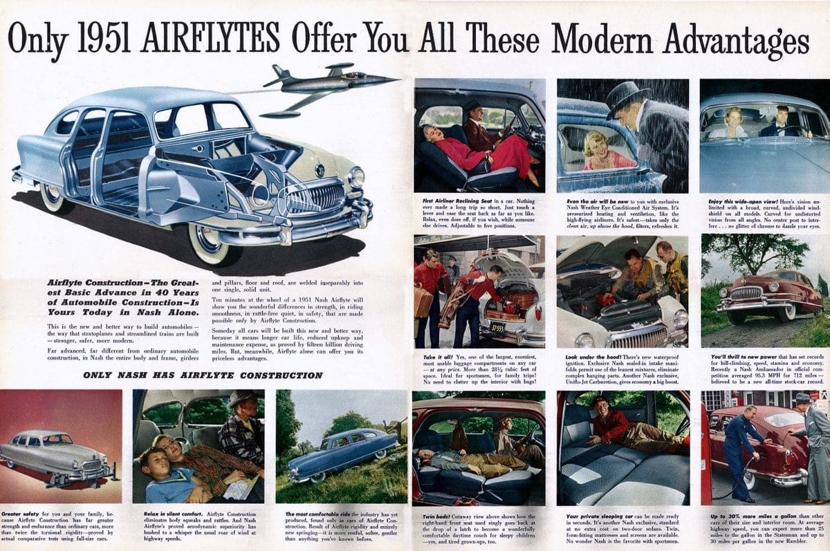 1950s Nash cars had some crazy ideas that Detroit ignored -- and some of them actually worked 5 Only 1951 Airflytes offer you all these modern advantages