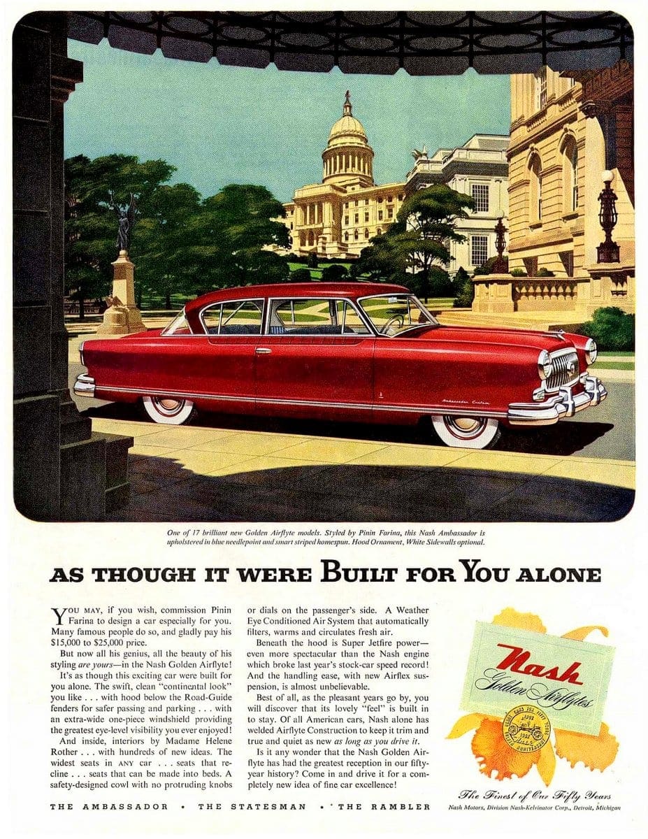 1950s Nash cars had some crazy ideas that Detroit ignored -- and some of them actually worked 1 1952 Nash Airflyte cars - Built for you