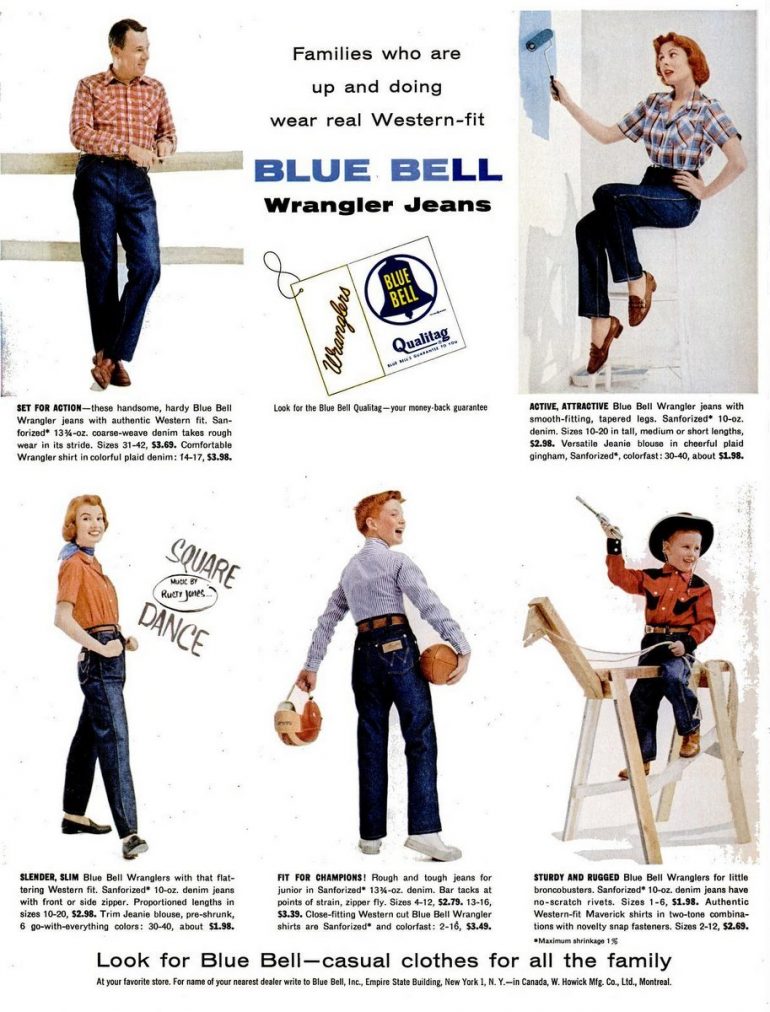 Vintage Wrangler jeans let folks in the 1950s get some rodeo style ...