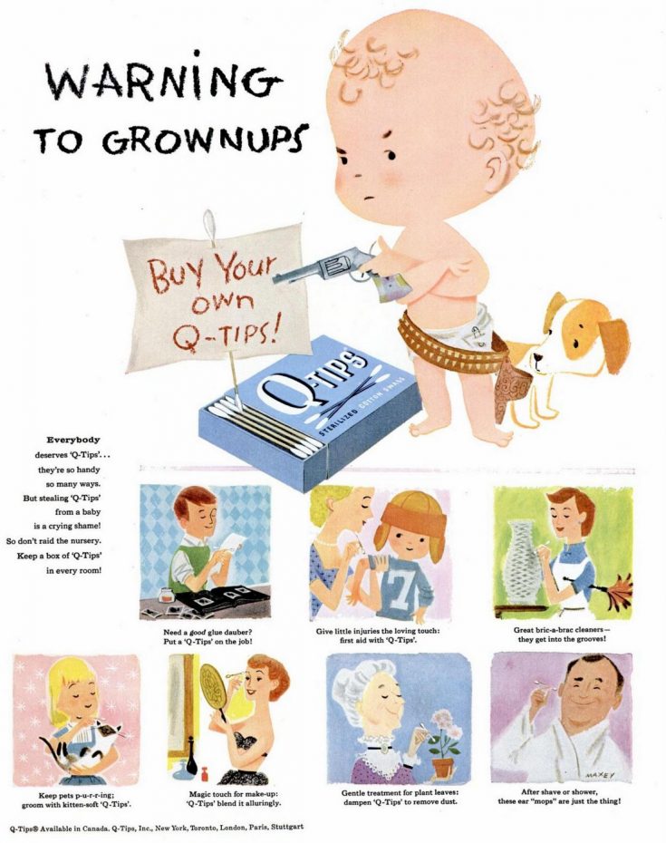 The history of QTips and their original name (which would never ever