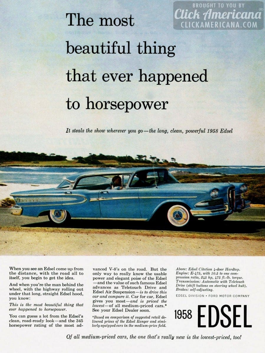 Vintage Edsel in blue