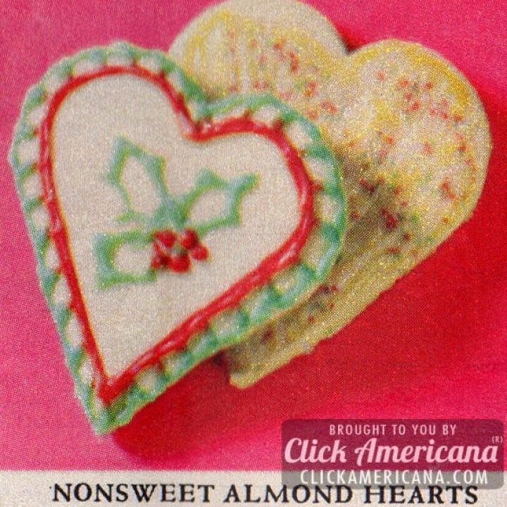 Image for Holiday cookie box: Almond heart cookies (1961)