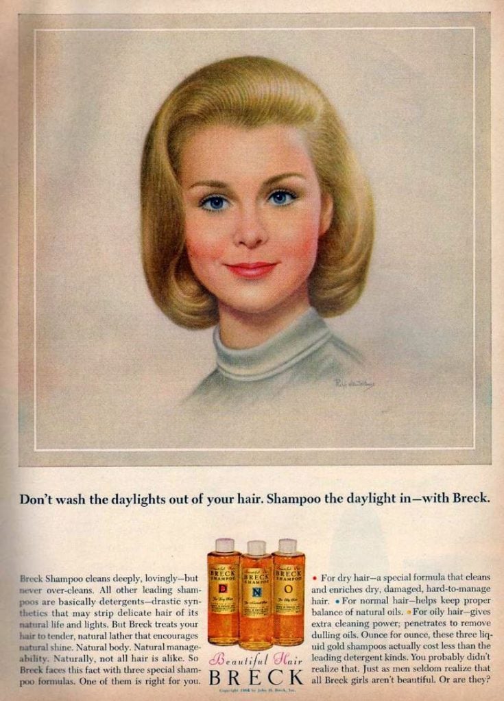 The history of the famous Breck Girl shampoo ads, plus 25 iconic