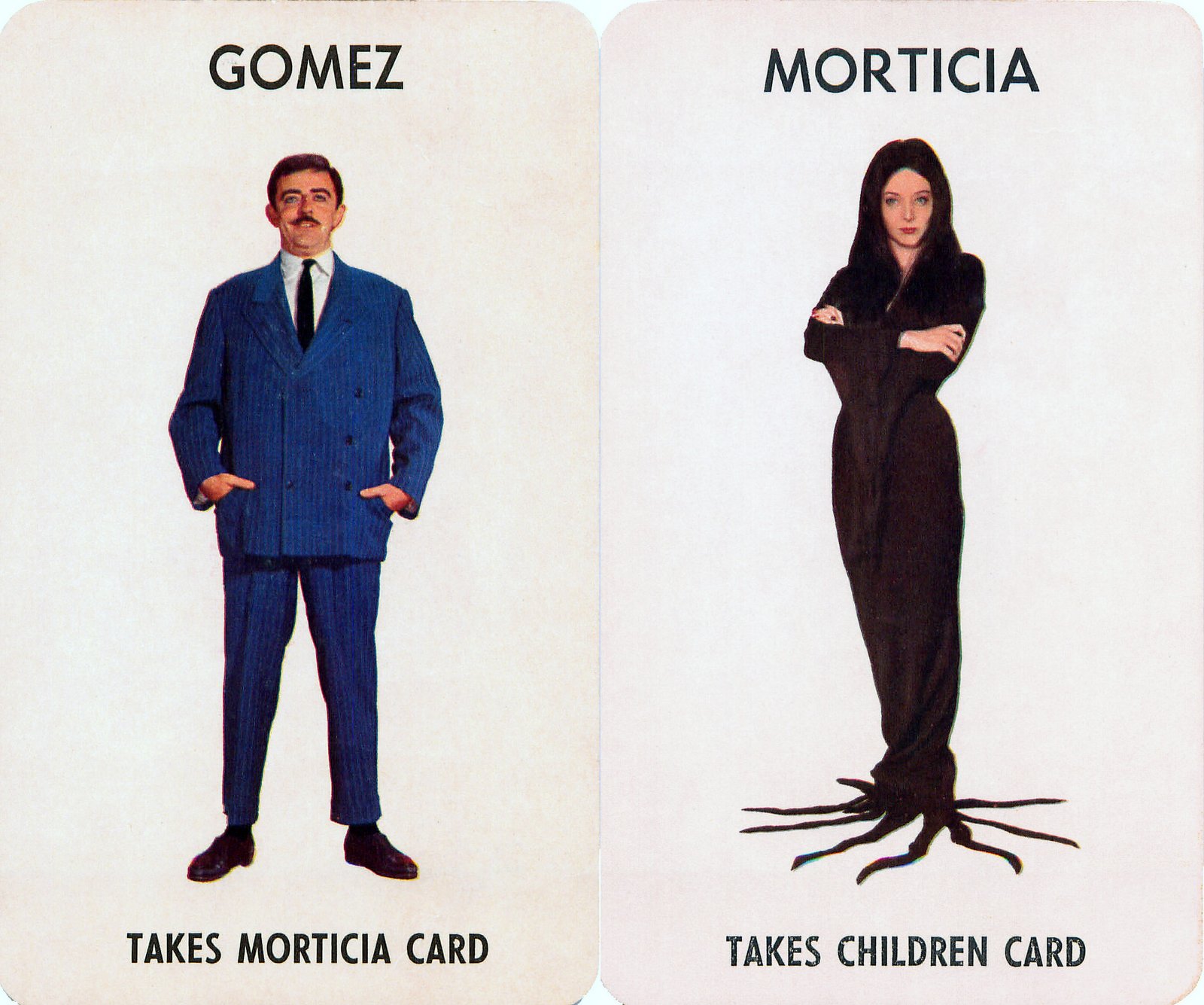 1965 Addams Family board game cards by Milton-Bradley (1)