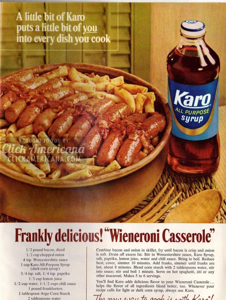 Frankly Delicious Wieneroni Casserole 1966 Click Americana