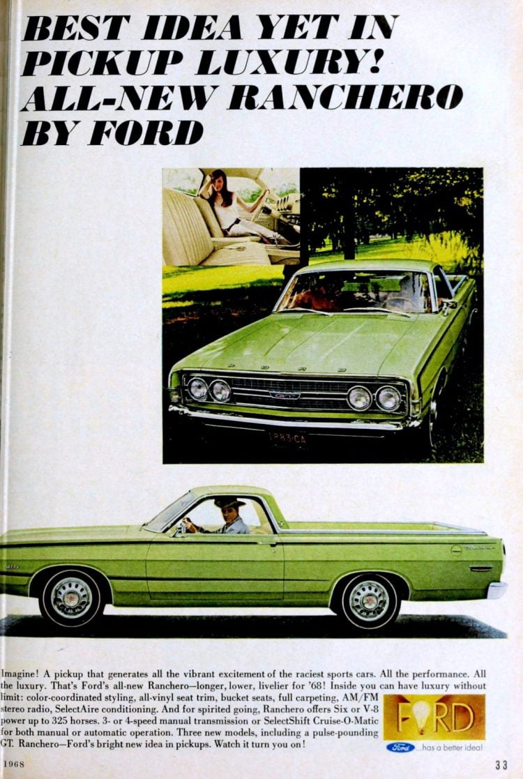 1968 1969 Ford Ranchero - Green