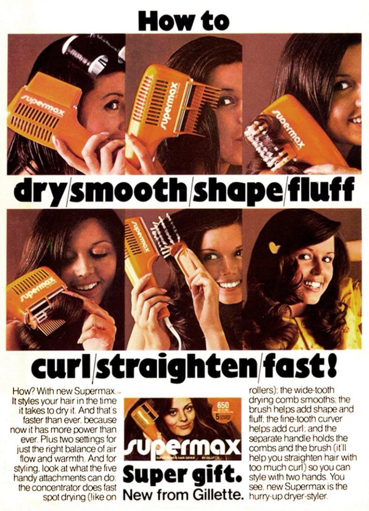 See 30 fab vintage blow dryers & handheld hair stylers from the 70s