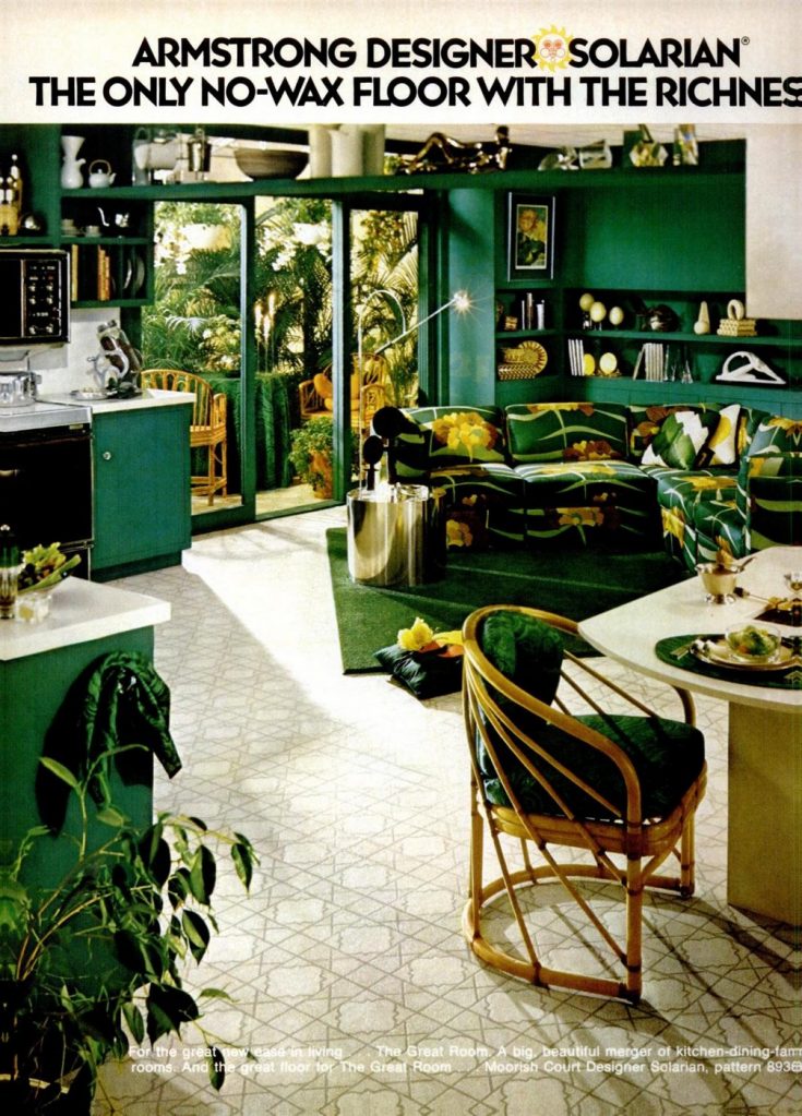 Get down with 70 groovy vintage vinyl floors from the '70s & '80s