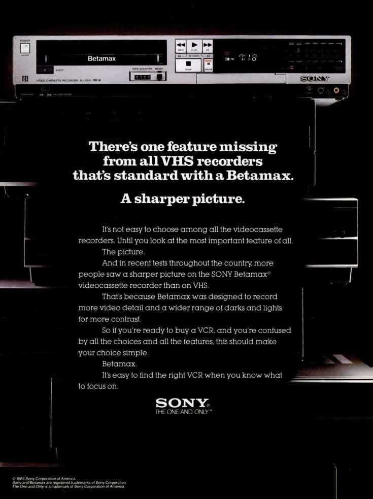 VHS or Beta? A look back at Betamax, and how Sony lost the VCR format