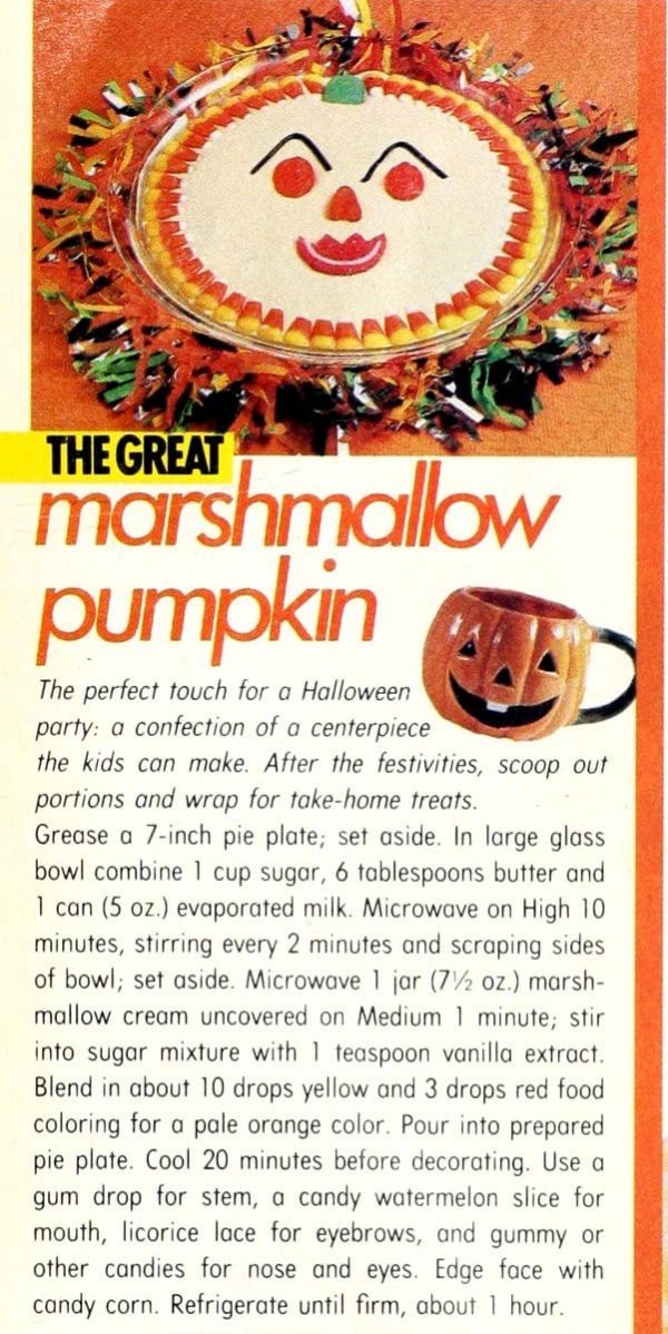 The great marshmallow pumpkin recipe (1986) Click Americana