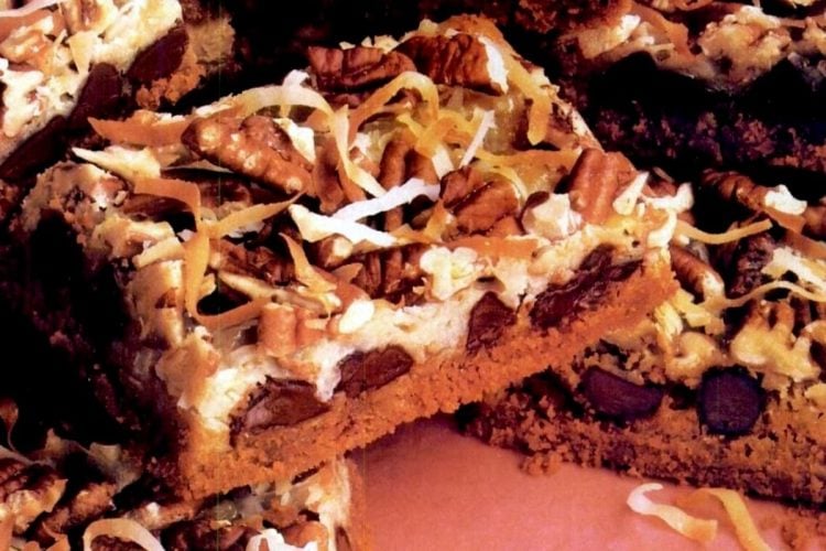 3 recipes for layered Magic Cookie Bars Click Americana