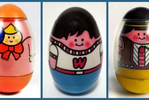 3 vintage widdle Weebles