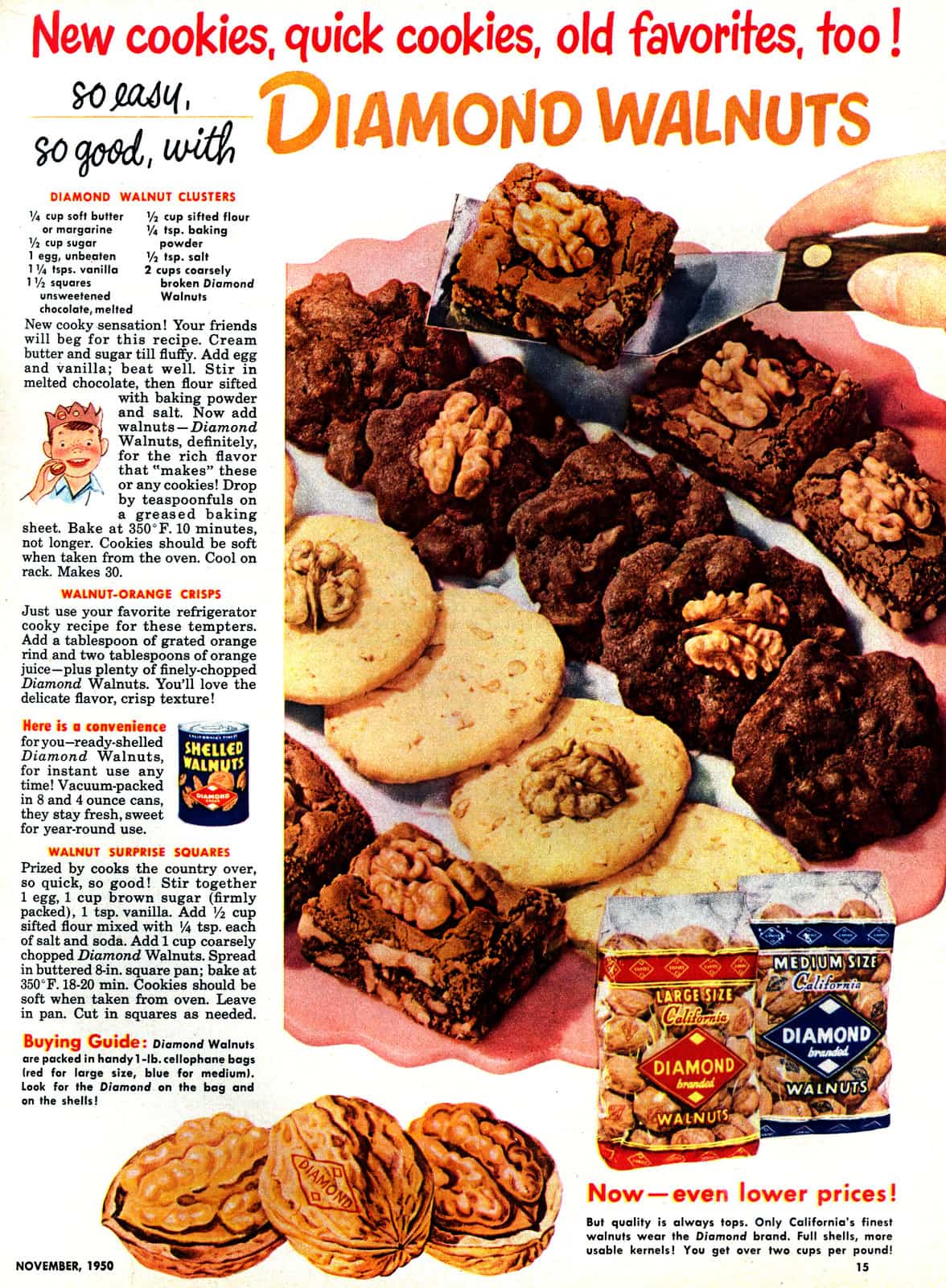 3 easy walnut cookie recipes Walnut clusters, walnutorange crisps and