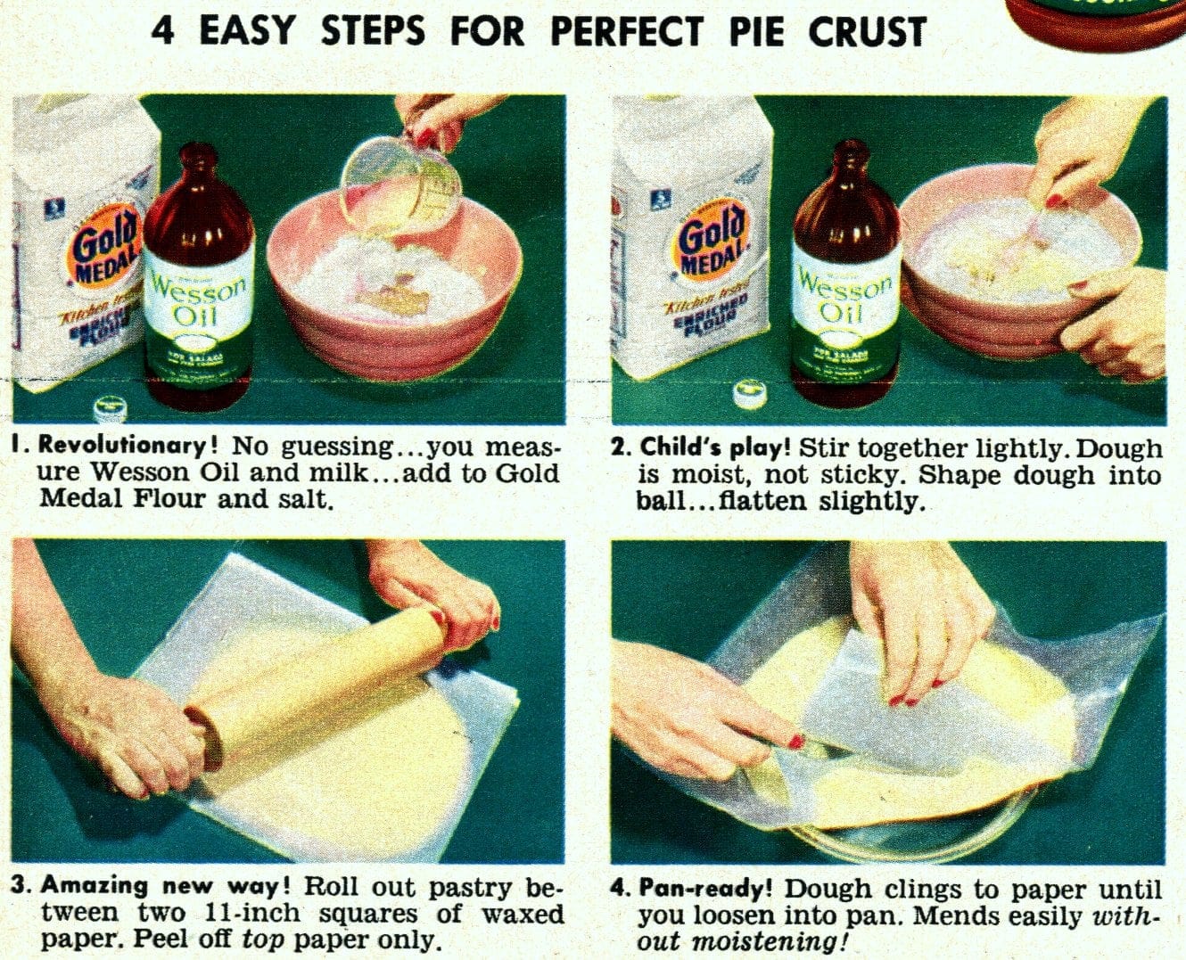 How to make easy vegetable oil pie crust 2 classic StirnRoll pumpkin