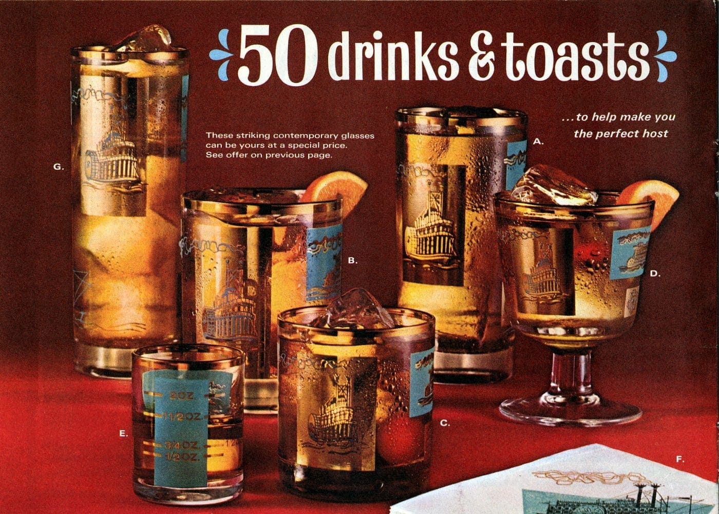 Sophisticated 1960s drinks, vintage cocktail recipes & the surprisingly ancient art of raising a glass 6 50 drinks and toasts from 1968