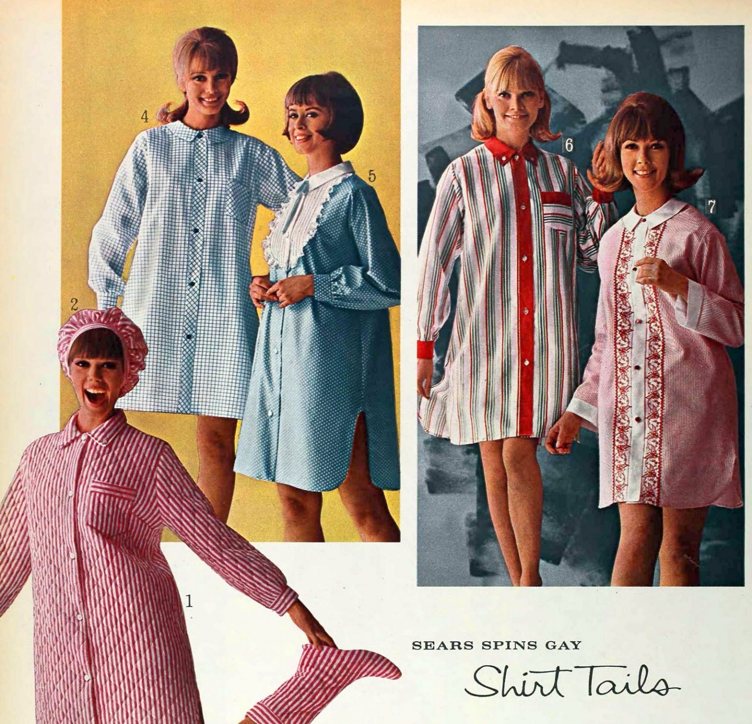 These adorable 1960s nightgowns & pajamas were sweet, demure... and devastatingly pretty